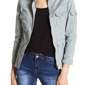 Kensie Jeans, Women's Blue/gray Utility Jacket